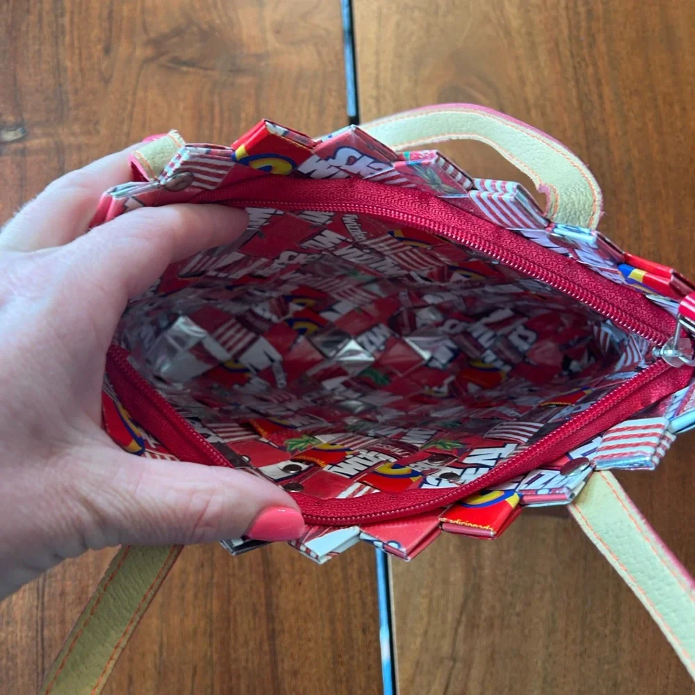 Nahui Ollin Red Twizzler bag